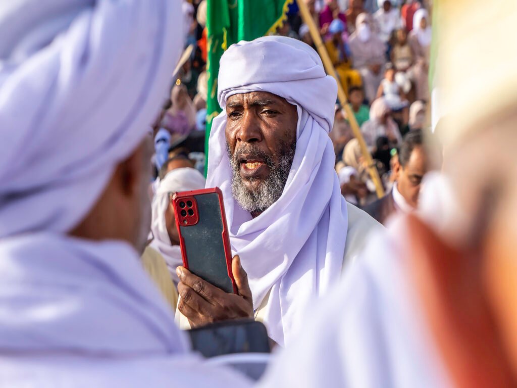 Crowd scene during a festival