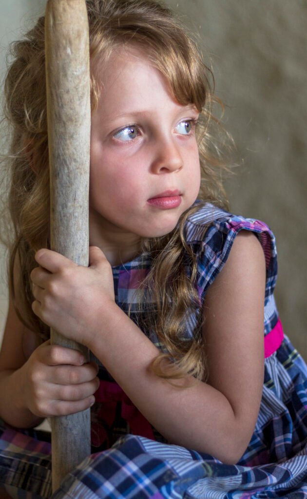 Soft portrait of a young girl